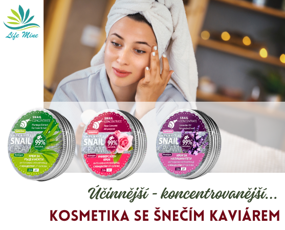 BILLE SC bezvodé  krémy se šnečím kaviárem